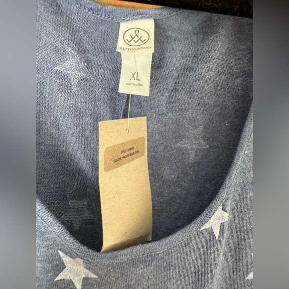 Alternative apparel, Eco jersey romper in star print NWT size XL - Picture 4 of 6